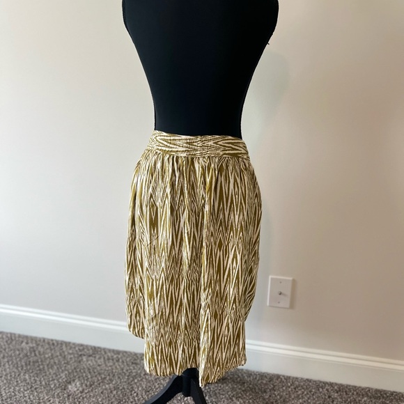 Kavu Gold and White High Low Skirt Size M - Picture 3 of 3